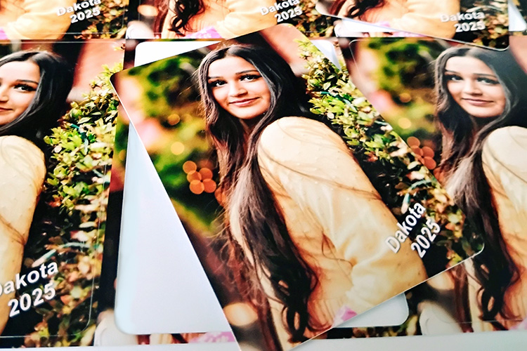 Die Cut Wallets - Set of 8 w/Text Vertical